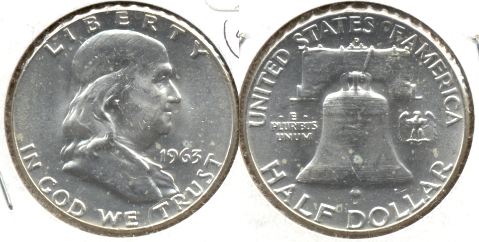 1963-D Franklin Half Dollar MS-60 n