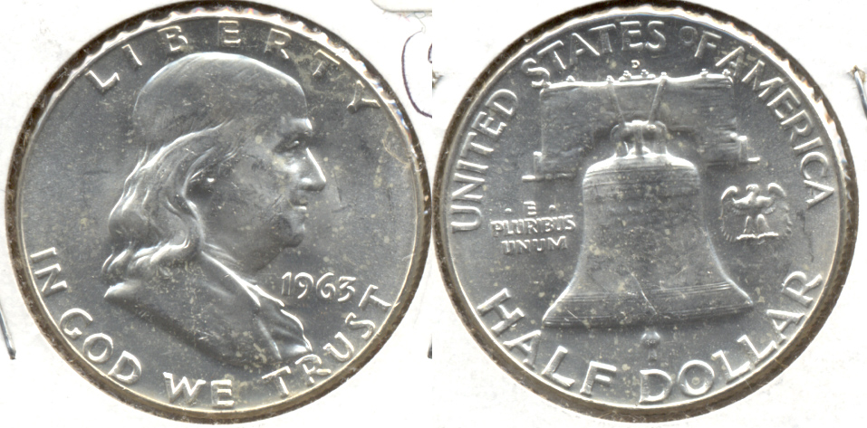 1963-D Franklin Half Dollar MS-60 o