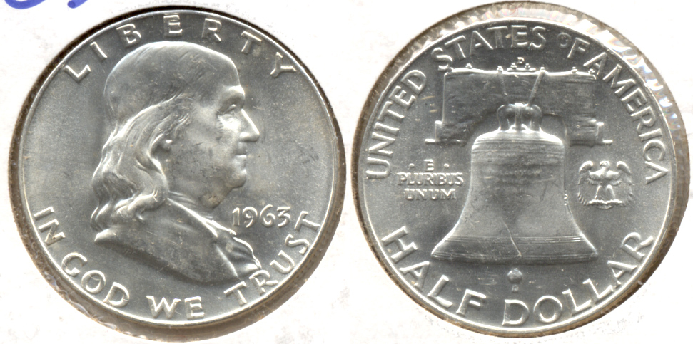 1963-D Franklin Half Dollar MS-63 f