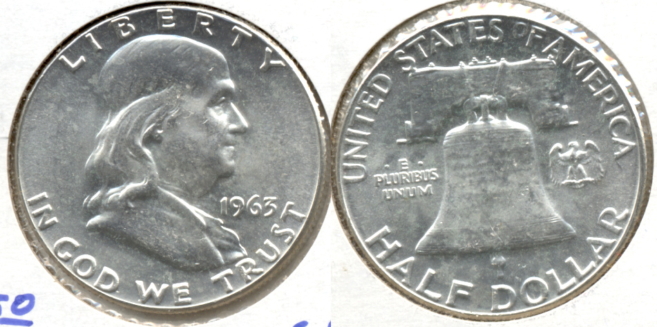 1963 Franklin Half Dollar MS-63