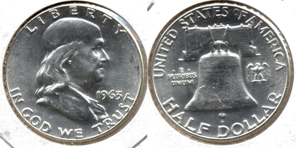 1963 Franklin Half Dollar MS-63 b