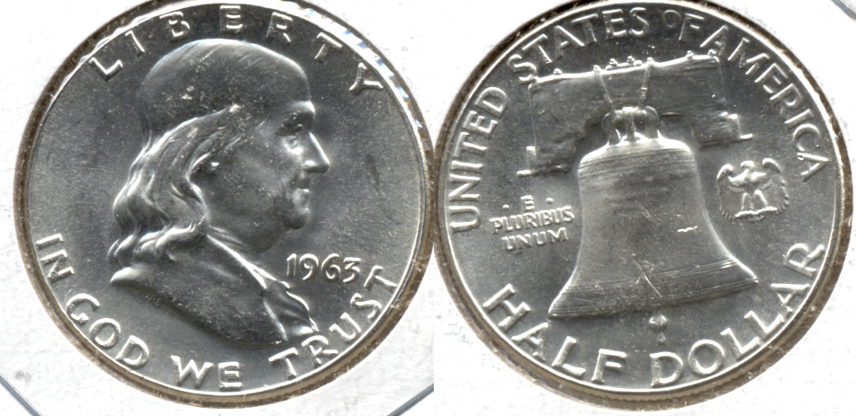 1963 Franklin Half Dollar MS-63 d