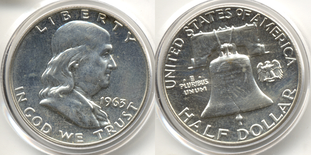 1963 Franklin Half Dollar Proof-63