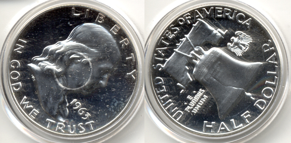 1963 Franklin Half Dollar Proof-63 a