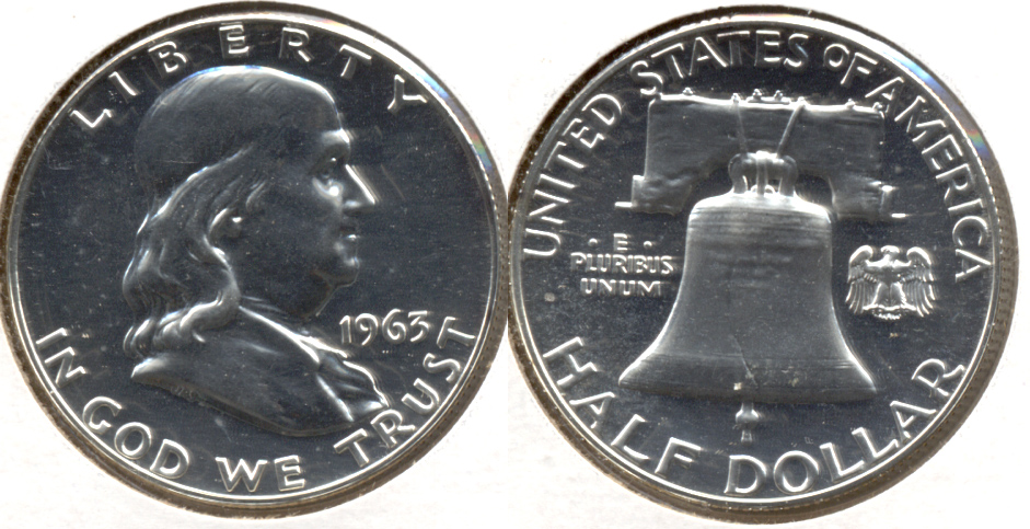 1963 Franklin Half Dollar Proof-63 c