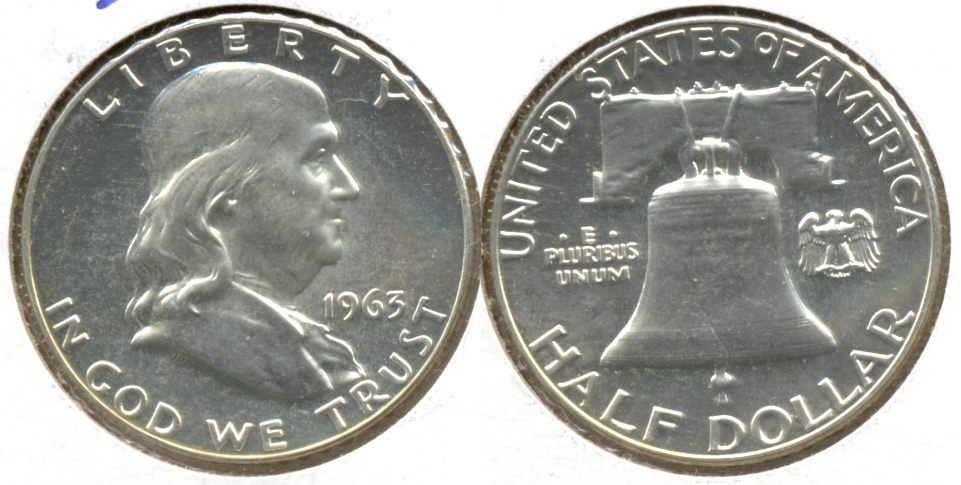 1963 Franklin Half Dollar Proof-65 b