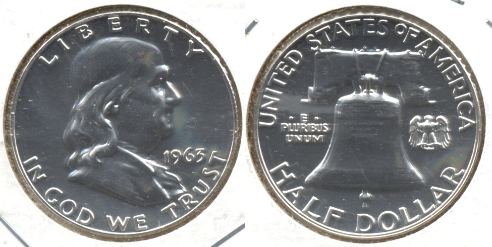 1963 Franklin Half Dollar Proof-65 d