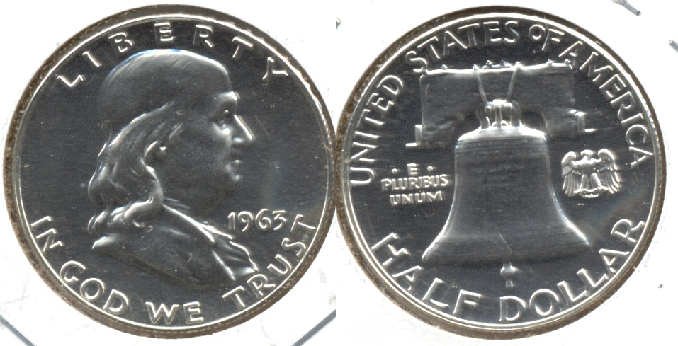 1963 Franklin Half Dollar Proof-65 h