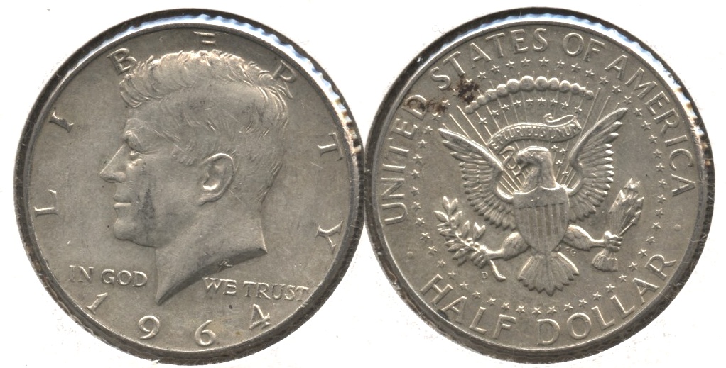 1964-D Kennedy Half Dollar VF-20 #a