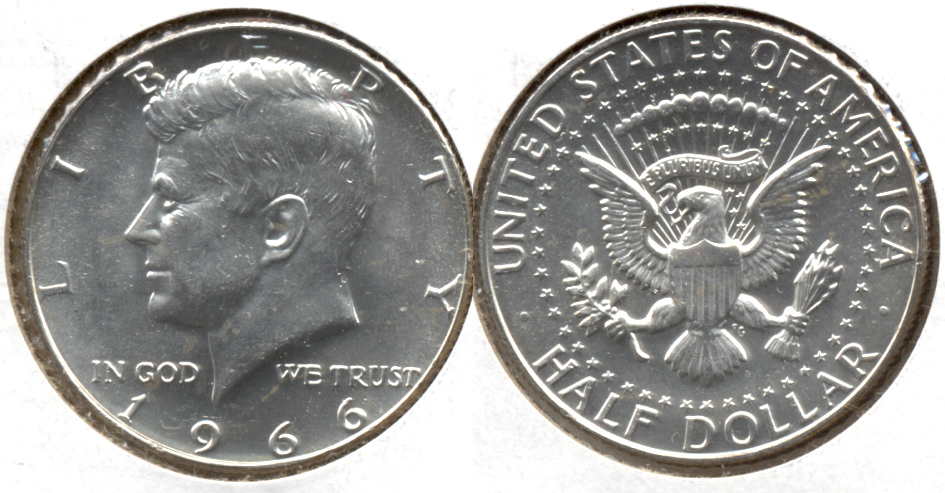 1966 Kennedy Half Dollar Mint State