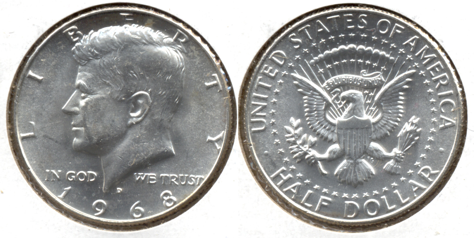 1968-D Kennedy Half Dollar Mint State