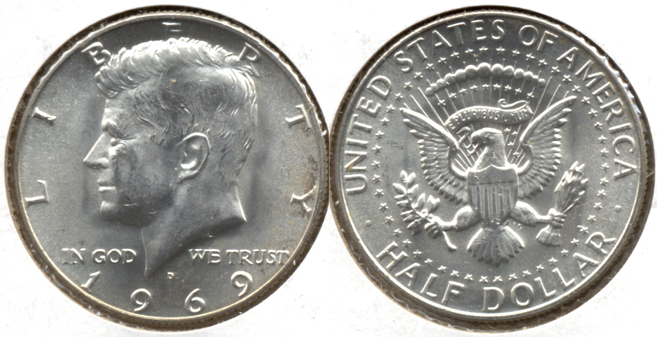 1969-D Kennedy Half Dollar Mint State