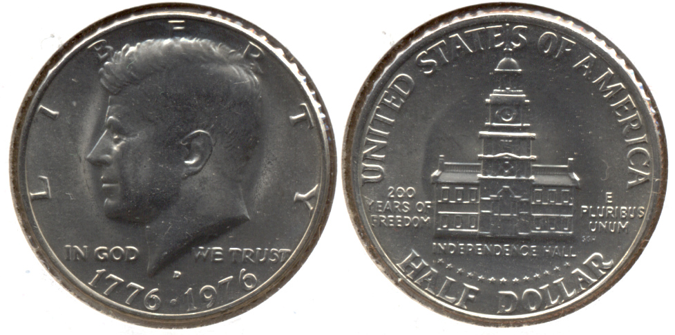 1976-D Bicentennial Kennedy Half Dollar Mint State