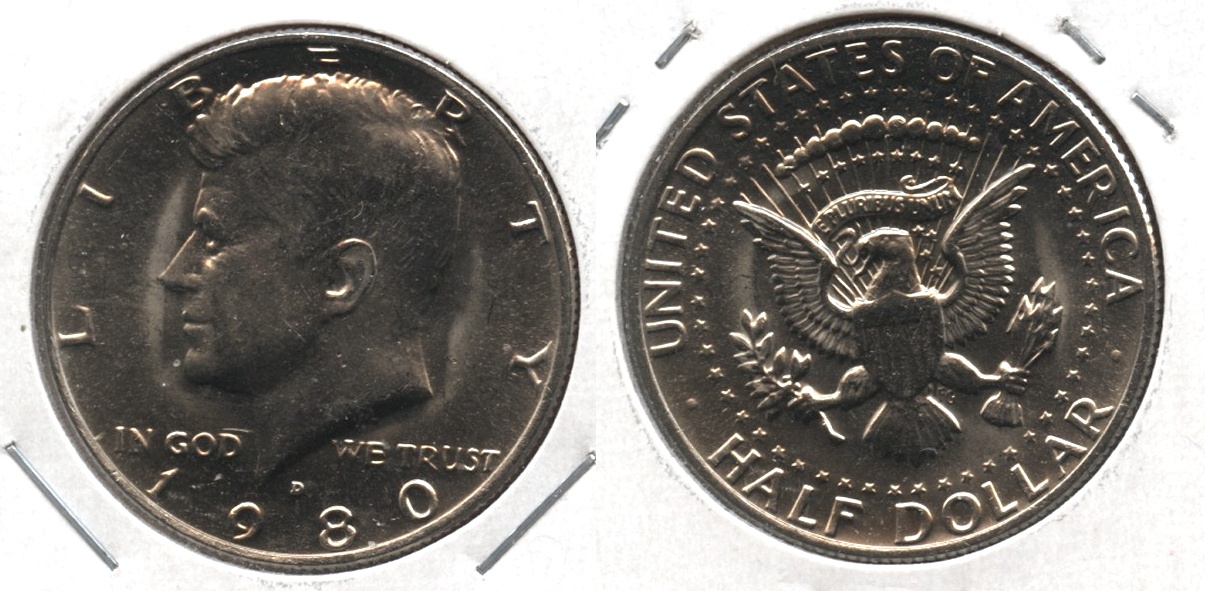 1980-D Kennedy Half Dollar Mint State