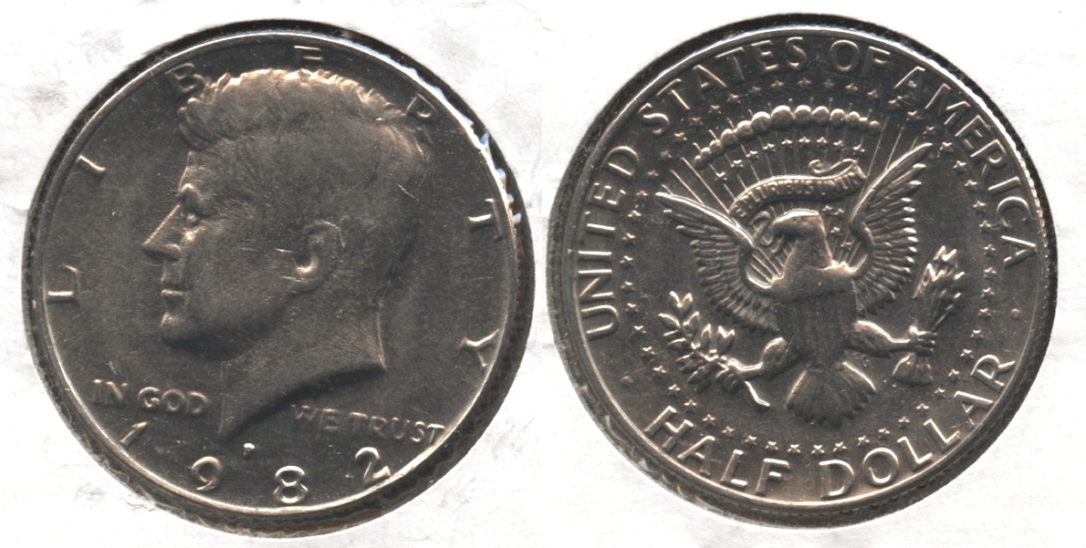 1982-P Kennedy Half Dollar Mint State
