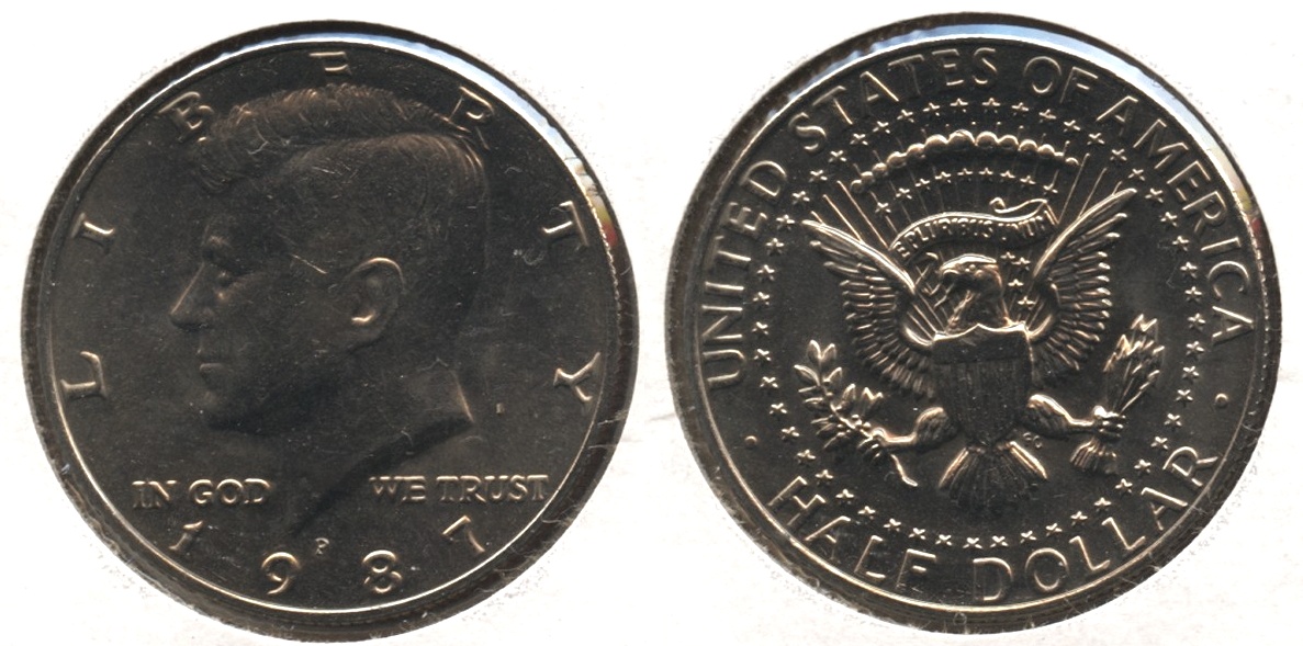 1987-P Kennedy Half Dollar Mint State
