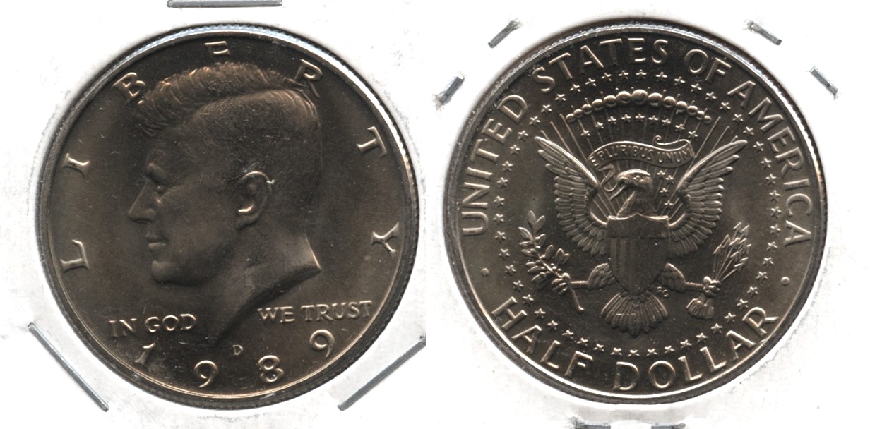 1989-D Kennedy Half Dollar Mint State