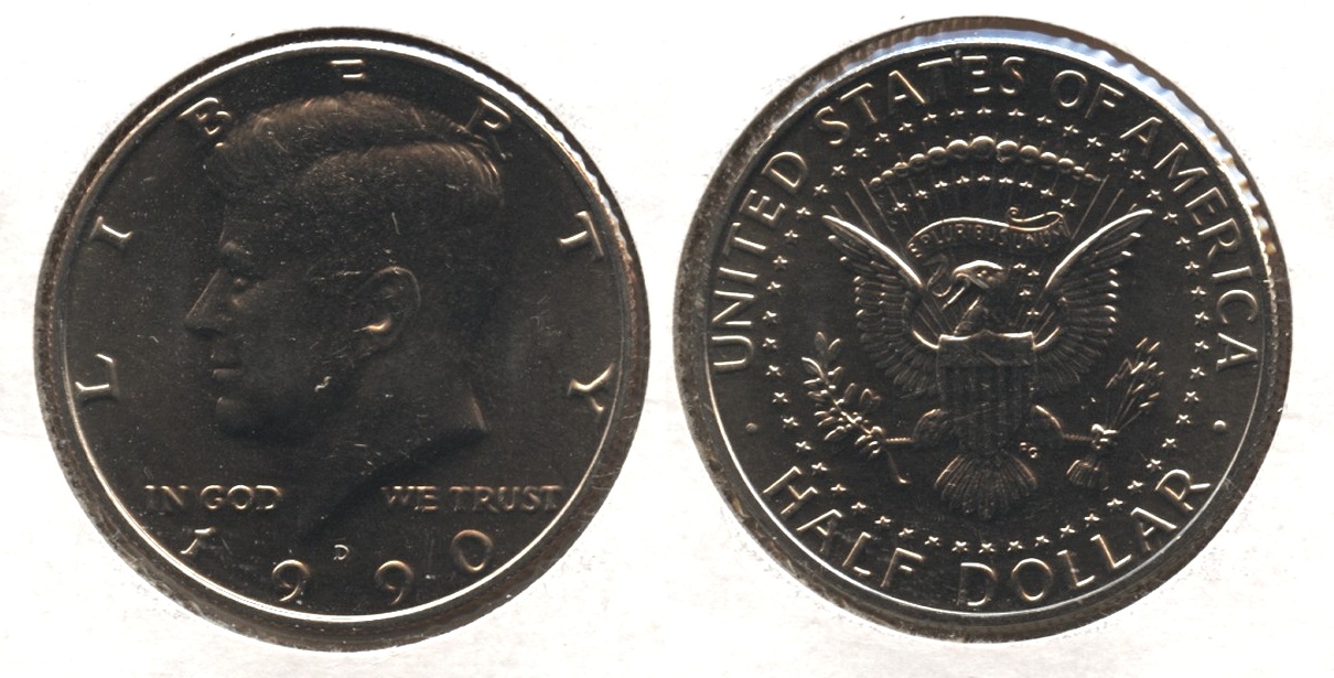 1990-D Kennedy Half Dollar Mint State