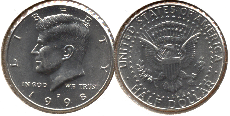 1998-D Kennedy Half Dollar Mint State