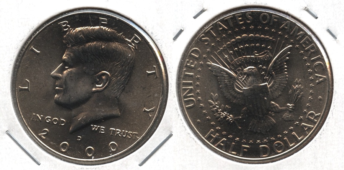 2000-D Kennedy Half Dollar Mint State