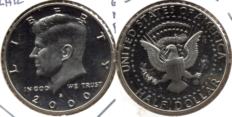2000-S Clad Kennedy Half Dollar Proof