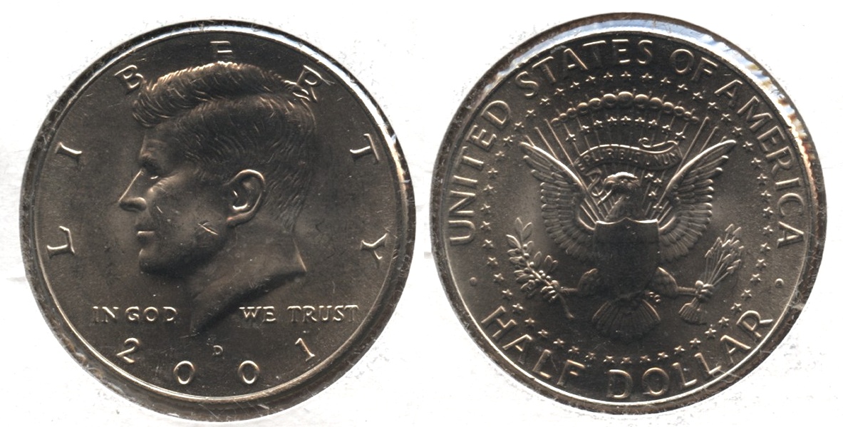 2001-D Kennedy Half Dollar Mint State