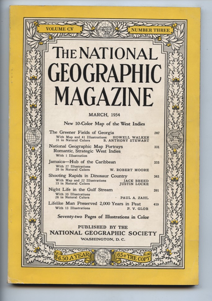 National Geographic Magazine March 1954