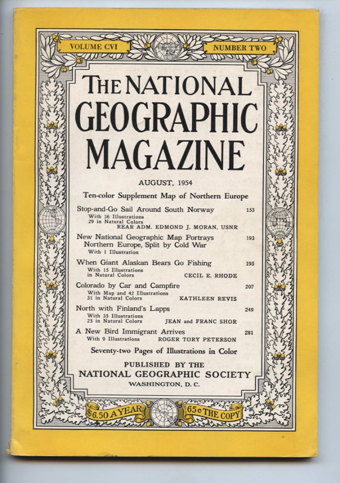 National Geographic Magazine August 1954