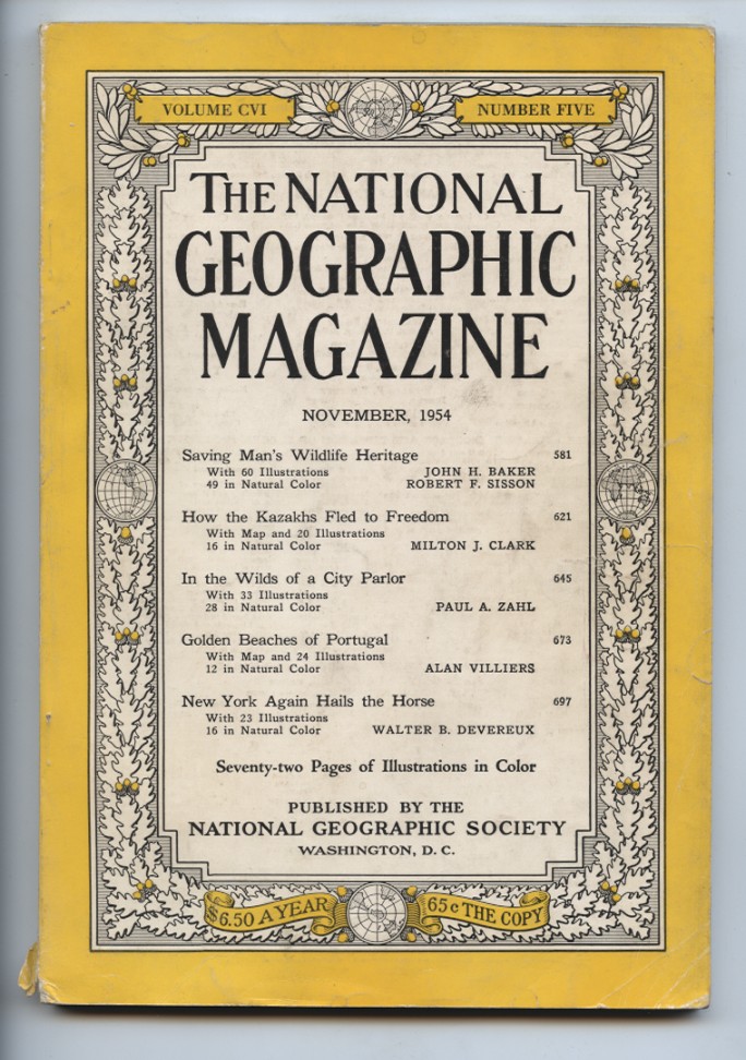 National Geographic Magazine November 1954