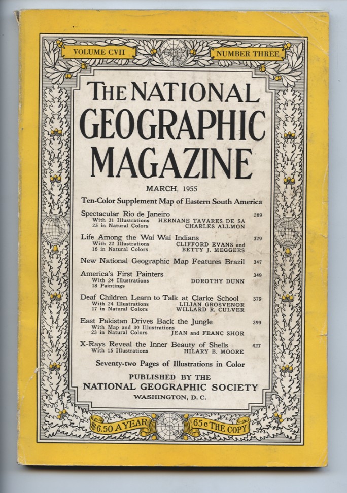 National Geographic Magazine March 1955