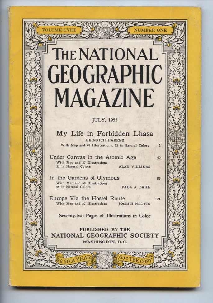 National Geographic Magazine July 1955