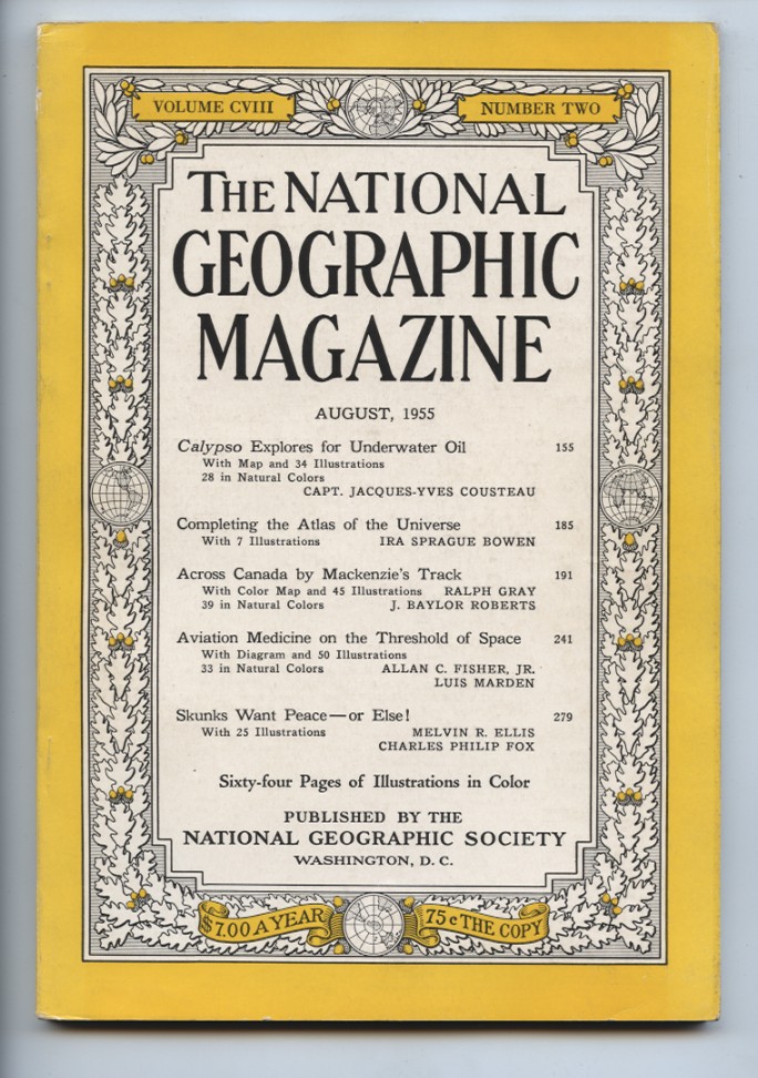 National Geographic Magazine August 1955