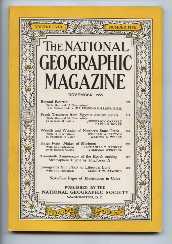 National Geographic Magazine November 1955