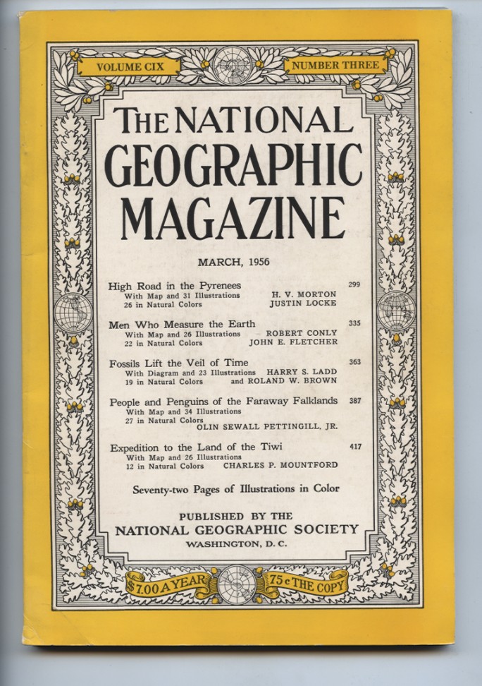National Geographic Magazine March 1956