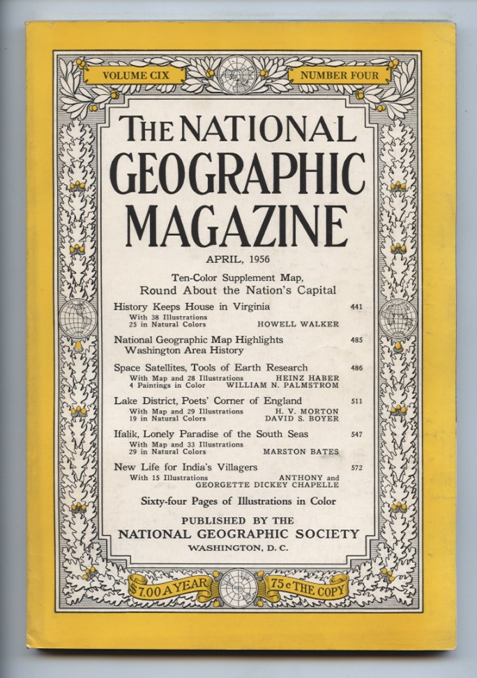 National Geographic Magazine April 1956