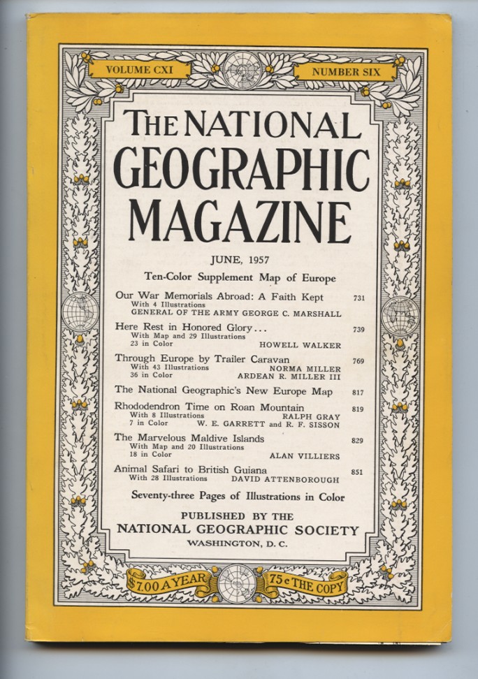 National Geographic Magazine June 1957