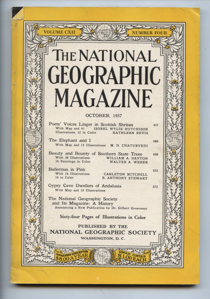 National Geographic Magazine October 1957