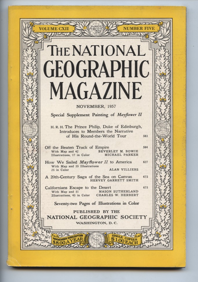 National Geographic Magazine November 1957