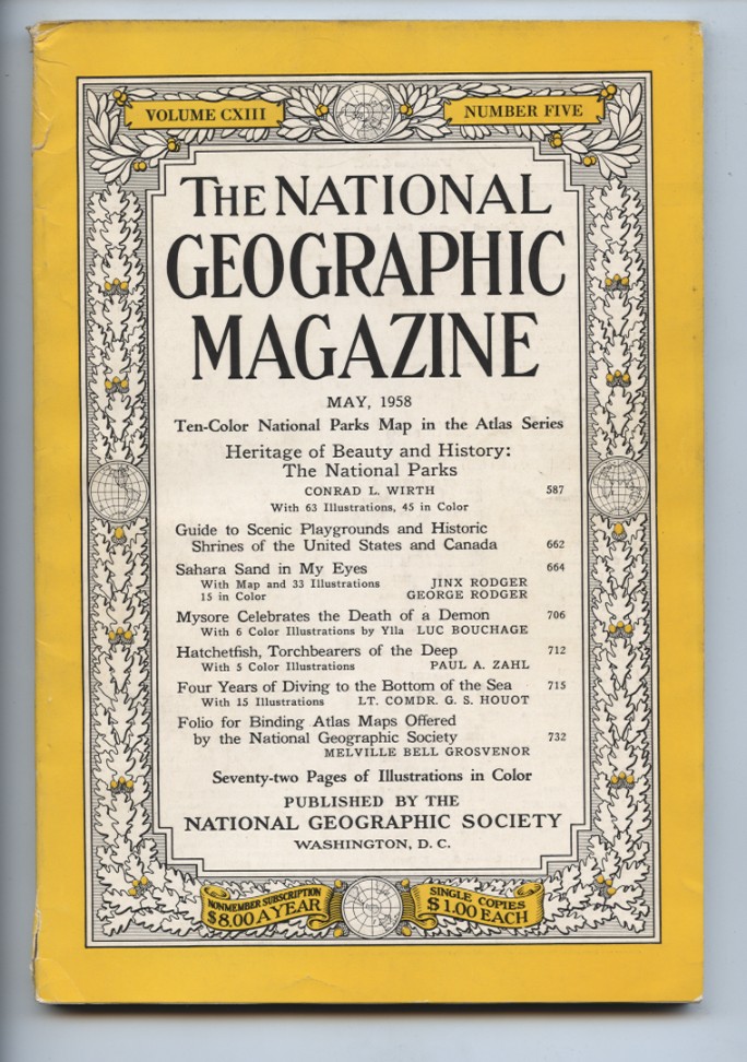 National Geographic Magazine May 1958