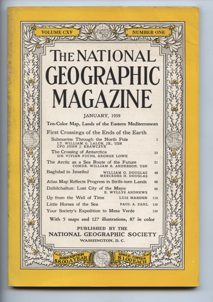 National Geographic Magazine January 1959
