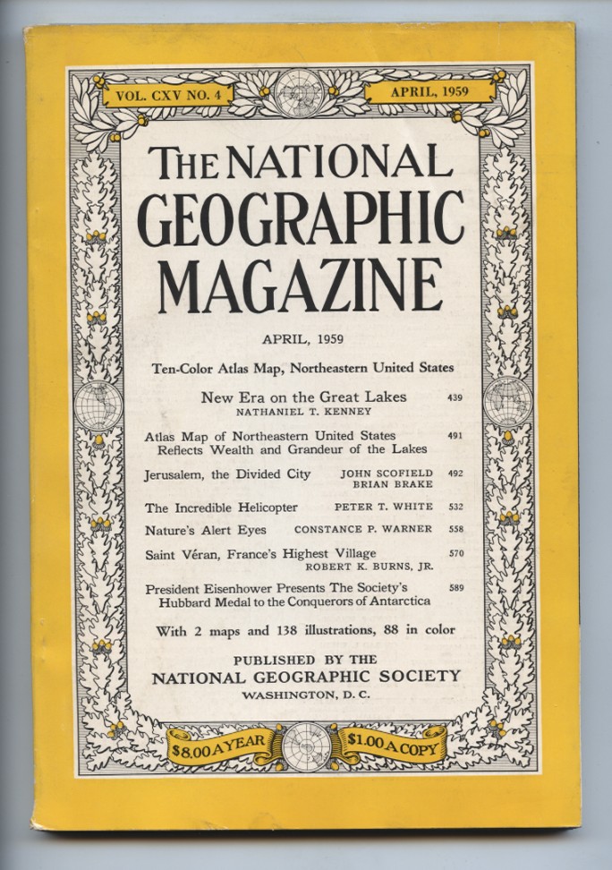 National Geographic Magazine April 1959