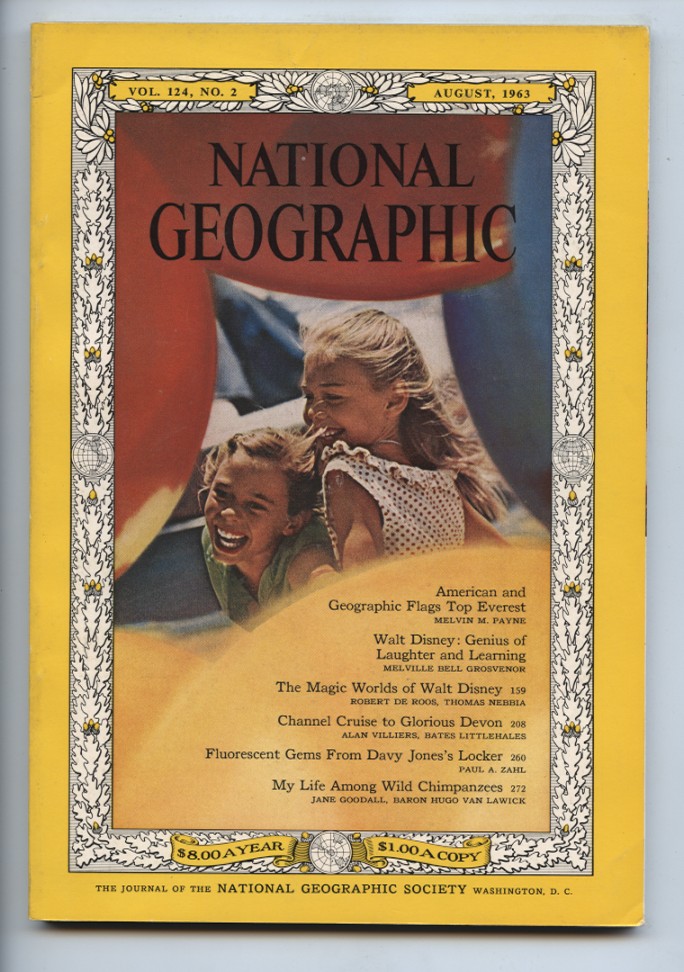 National Geographic Magazine August 1963