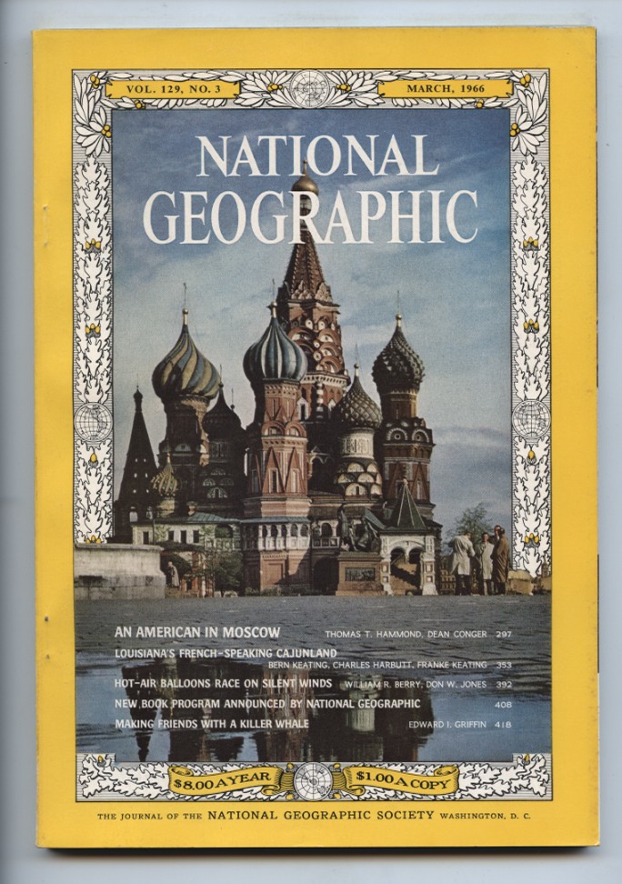 National Geographic Magazine March 1966