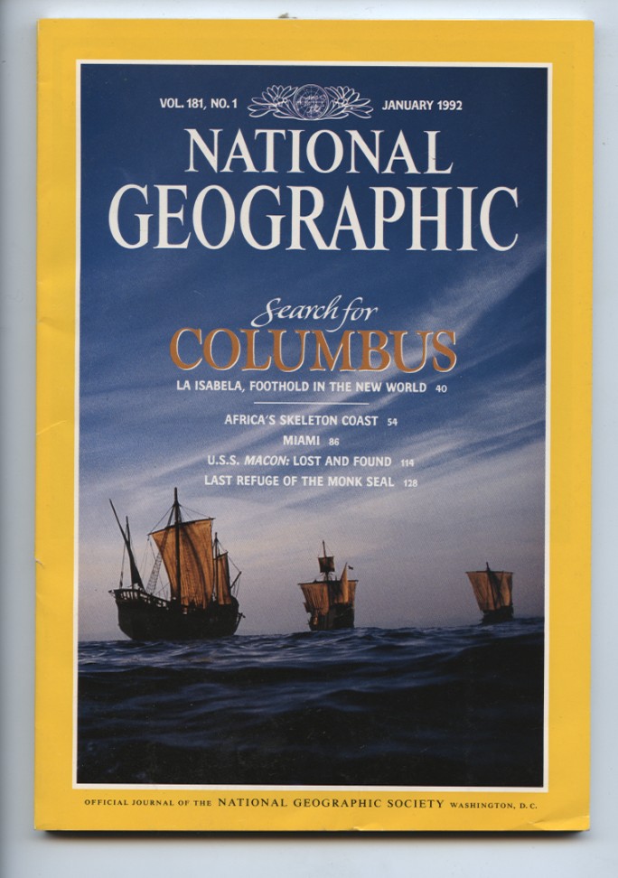 National Geographic Magazine January 1992