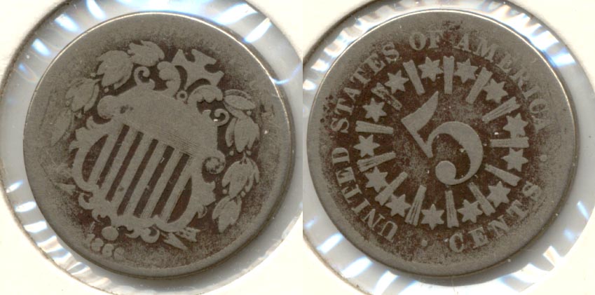 1866 Shield Nickel AG-3