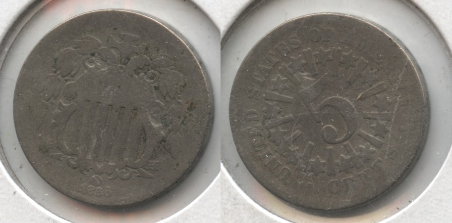1866 Shield Nickel Fair-2 #c