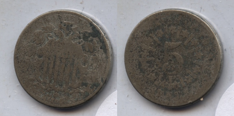 1866 Shield Nickel Fair-2 #e