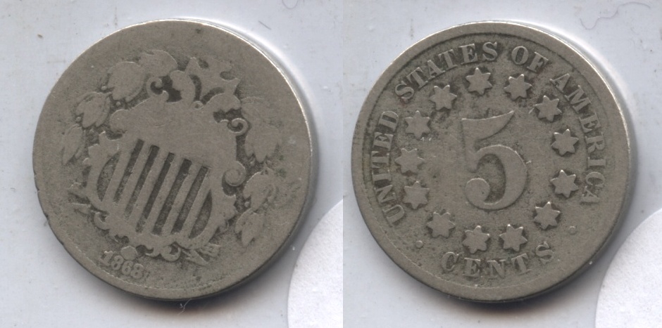 1868 Shield Nickel AG-3 #n
