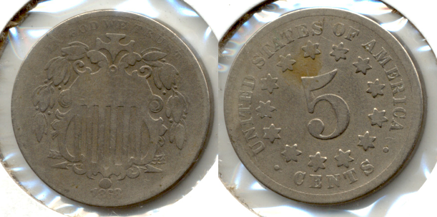 1868 Shield Nickel Good-4 p