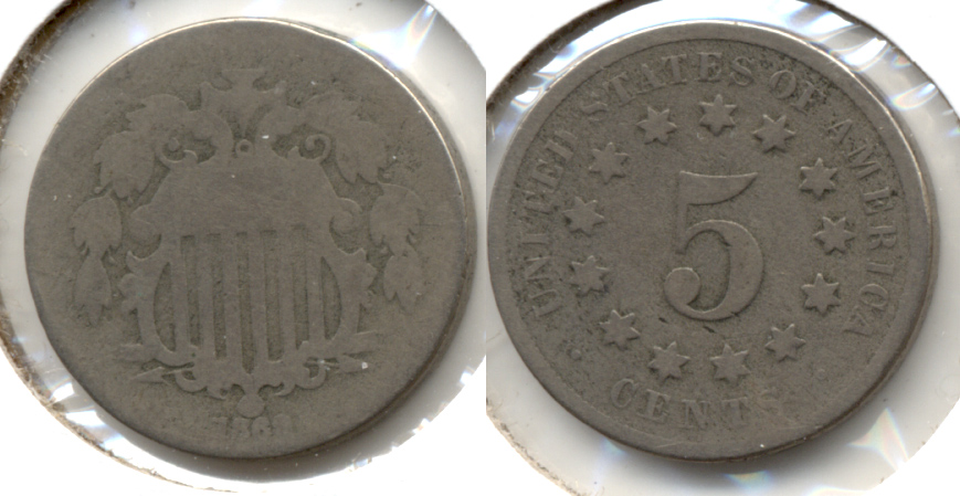 1869 Shield Nickel AG-3 b